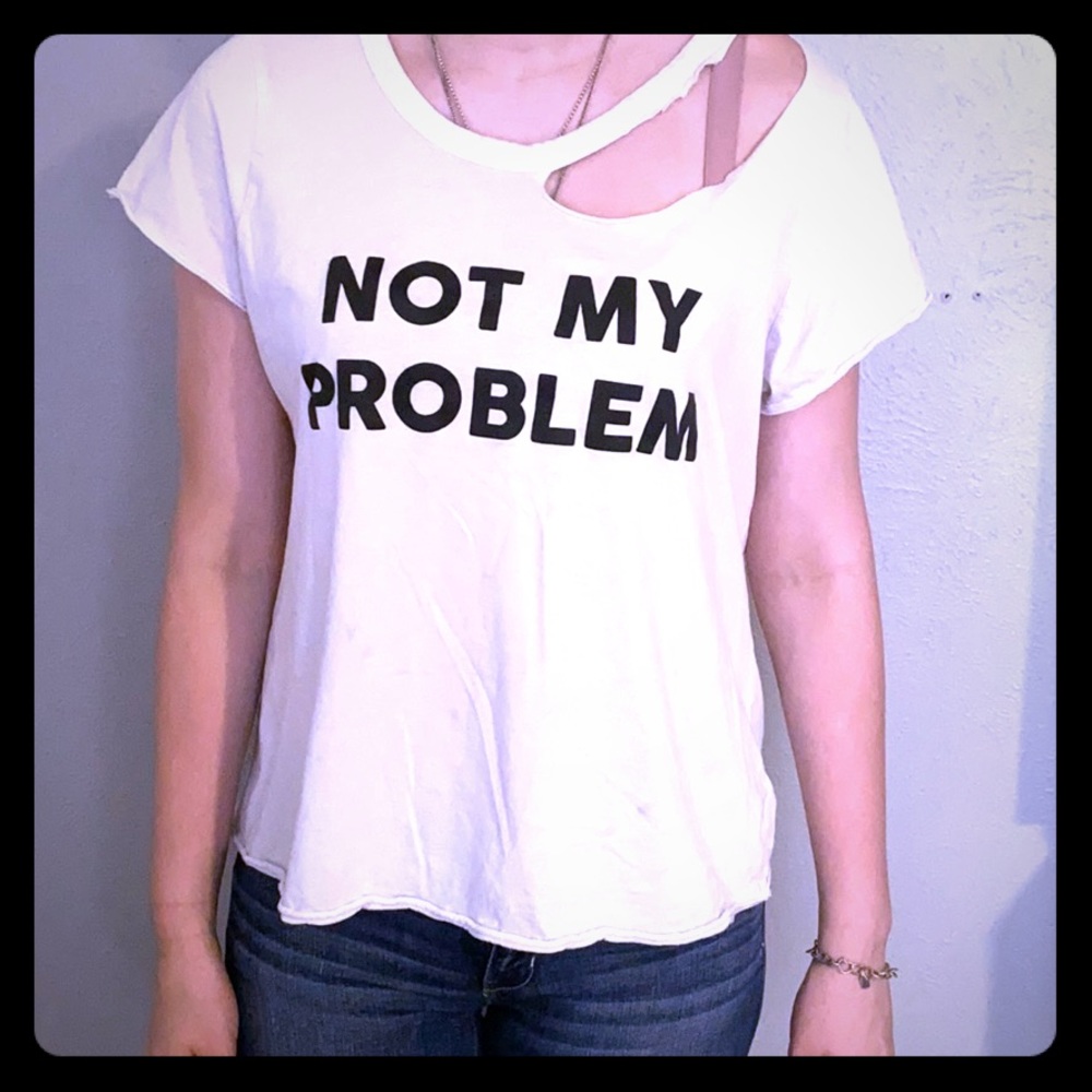 White Ripped Tee